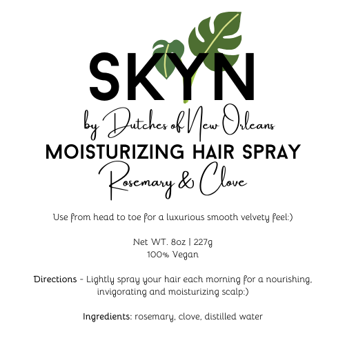 Moisturizing Hair Spray - Rosemary & Clove